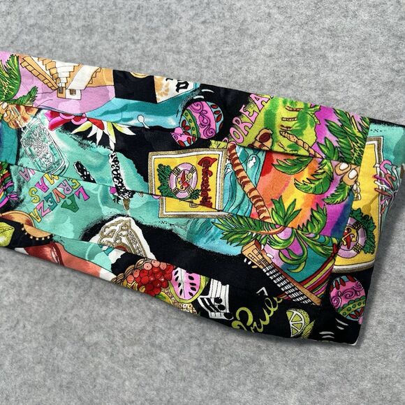 Nicole Miller La Cerveza Cummerbund Men’s Tuxedo Accessory Rare Limited tropical - Picture 5 of 16